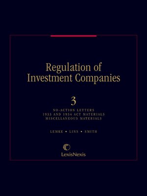 cover image of Regulation of Investment Companies